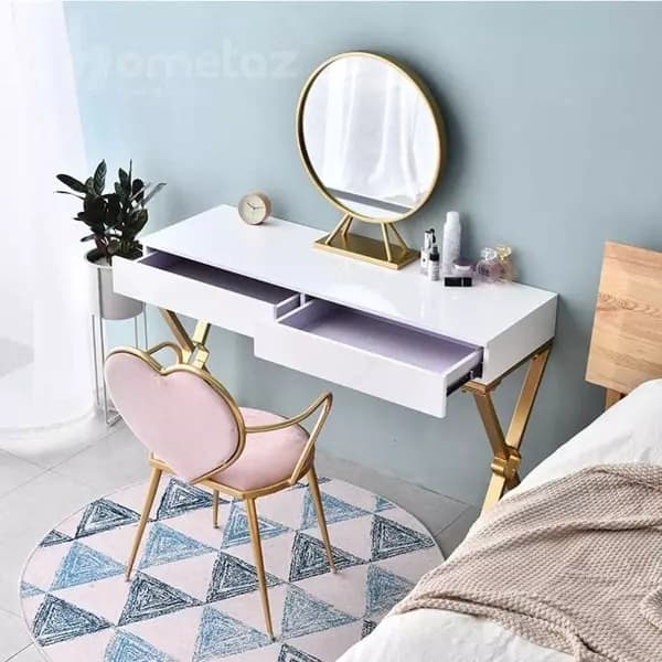 صندلی قلبی آرایش و ناهارخوری استیل مدل هارت — تصویر ۴