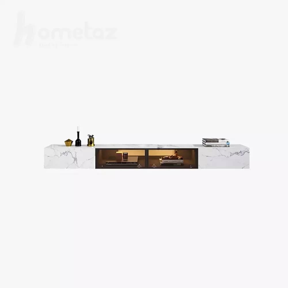میز تلویزیون لاکچری دیواری ام دی افی مدل ht1986 — تصویر ۹