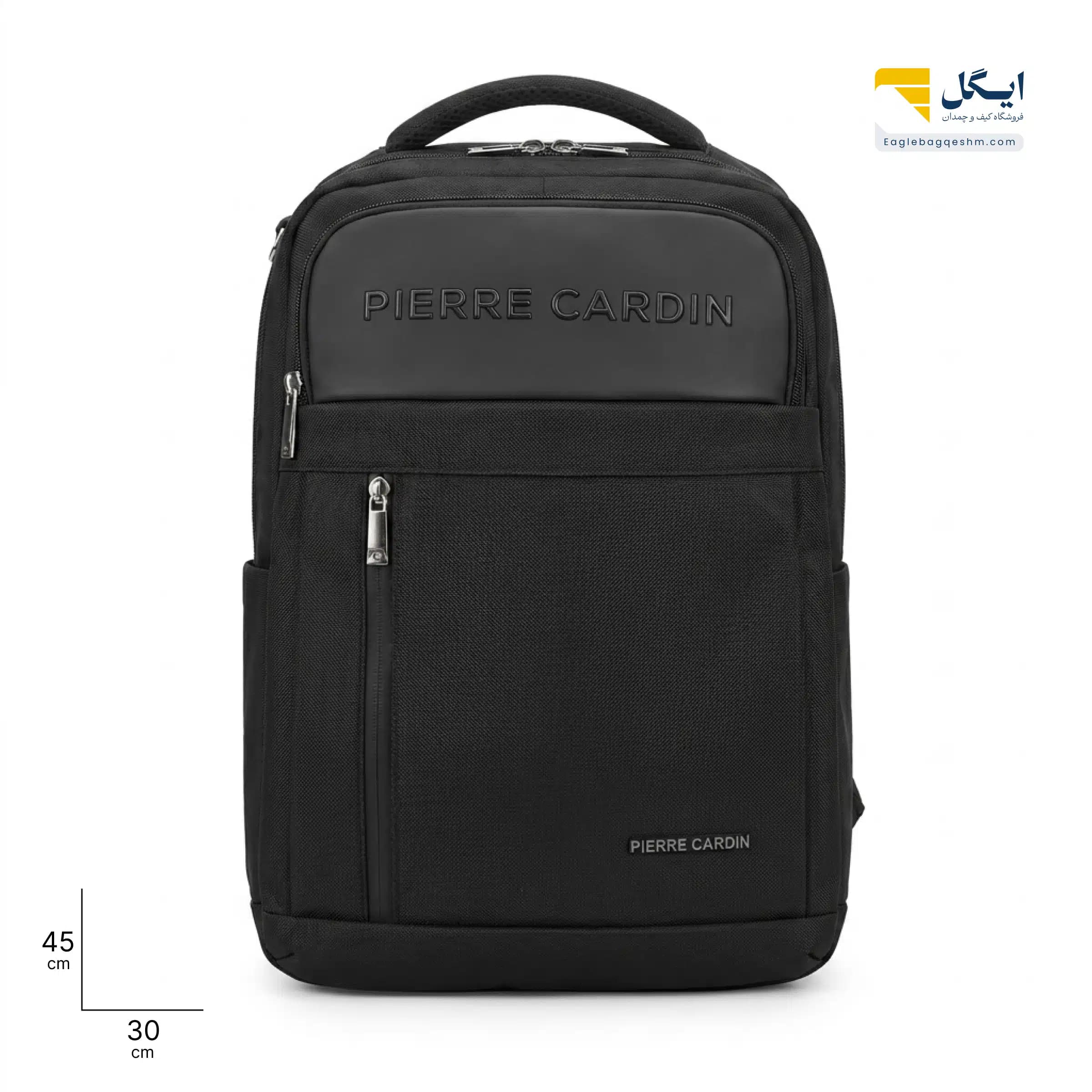 کولهپشتی پیرکاردین کد 88061 با پشتی طبی، زیپ مخفی و پورت USB/AUX — تصویر ۲
