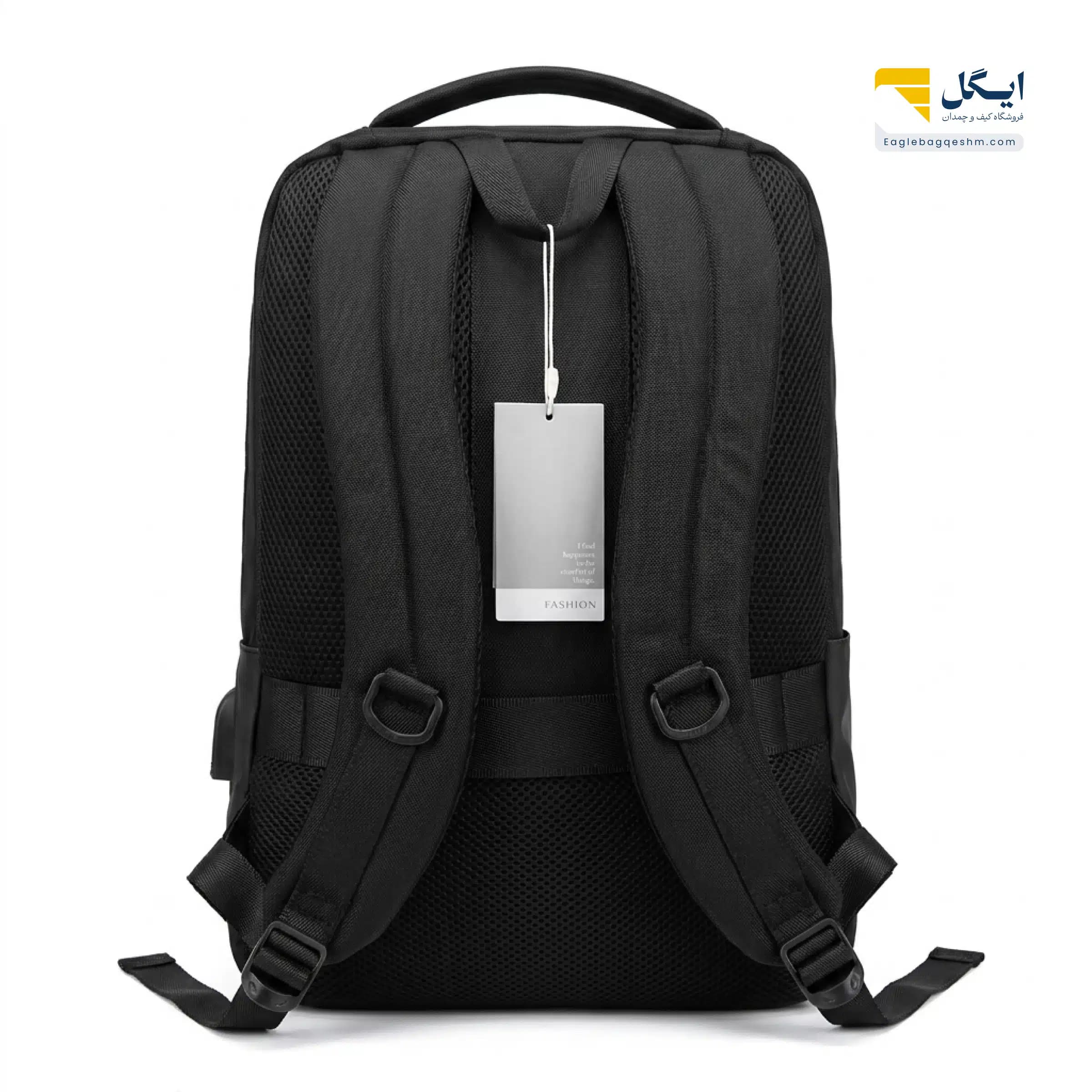 کولهپشتی پیرکاردین کد 87216 با پشتی طبی، زیپ مخفی و پورت USB/AUX — تصویر ۴