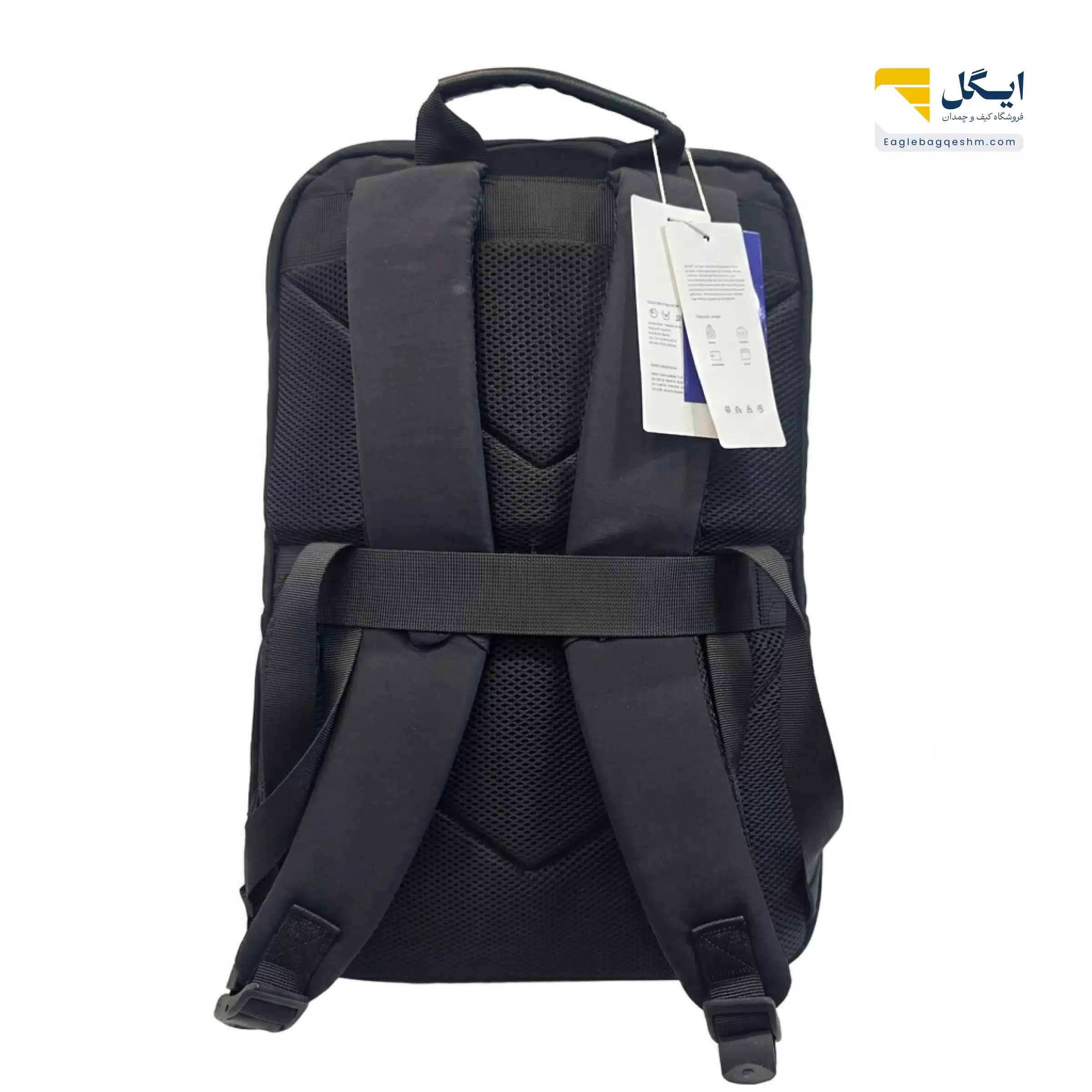 کولهپشتی بنج کد 8119 با طراحی دربدار، محفظه لپتاپ و پارچه اشبالت ضدآب — تصویر ۱۰