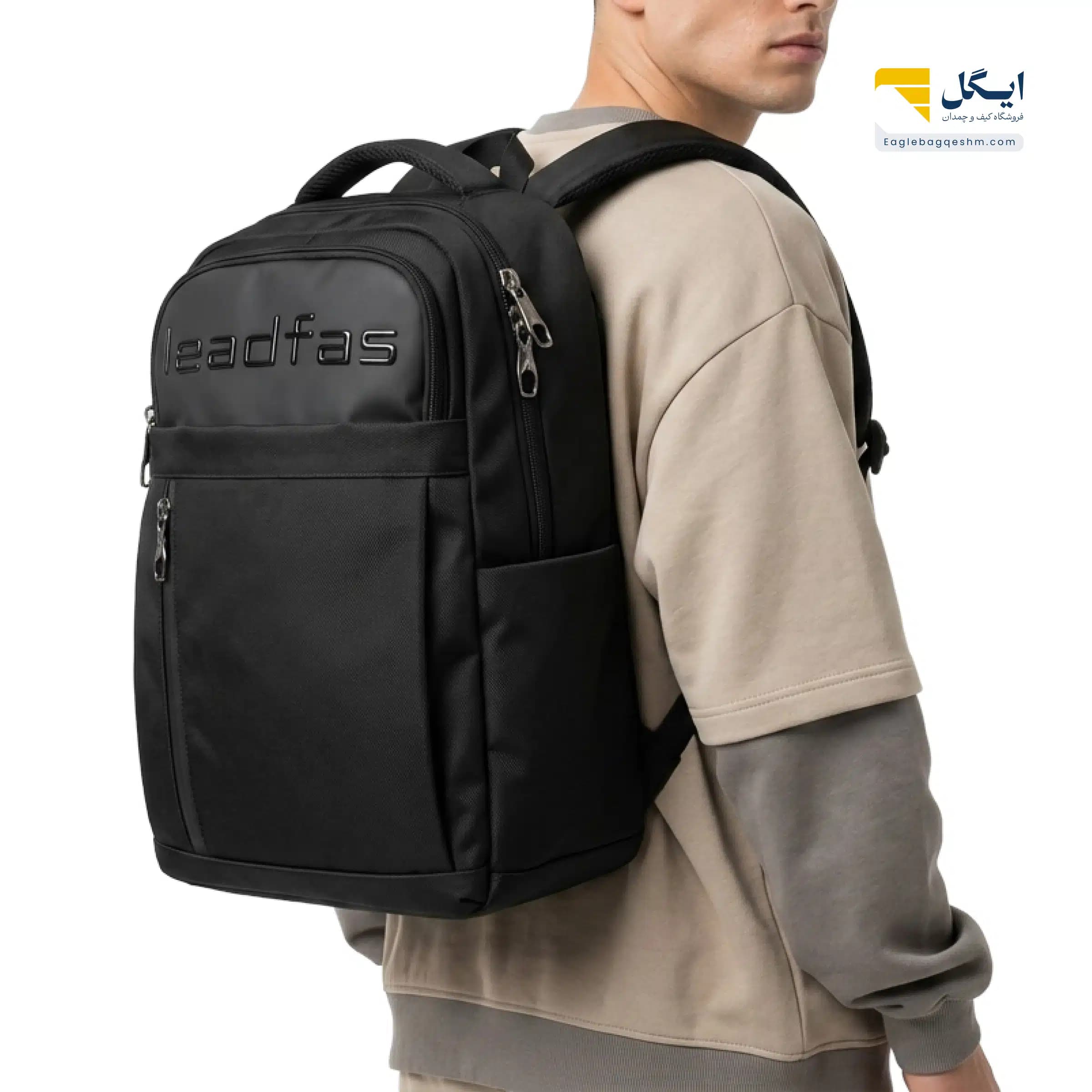 کولهپشتی لیدفاس مدل 9069 ضدآب سبک، اقتصادی و مناسب لپتاپ و استفاده روزمره — تصویر ۷
