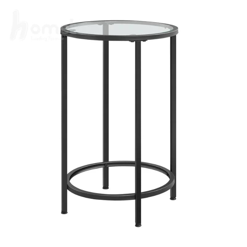 عسل گرد پایه فلزی مشکی ساده مدل ht2474 — تصویر ۳