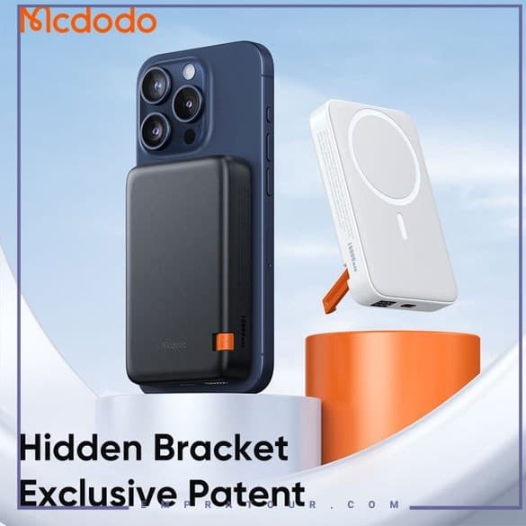 پاوربانک مک دودو مدل MC-510 ظرفیت ۱۰ هزار میلی آمپر با قابلیت وایرلس — تصویر ۷