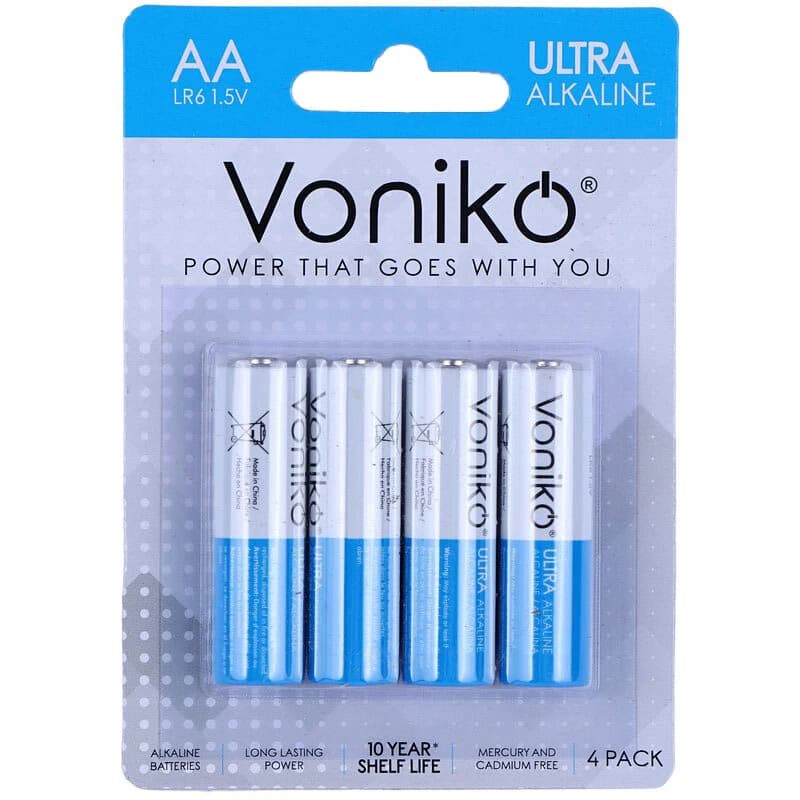 باتری چهارتایی قلمی ونیکو Ultra Alkaline LR6 — تصویر ۲