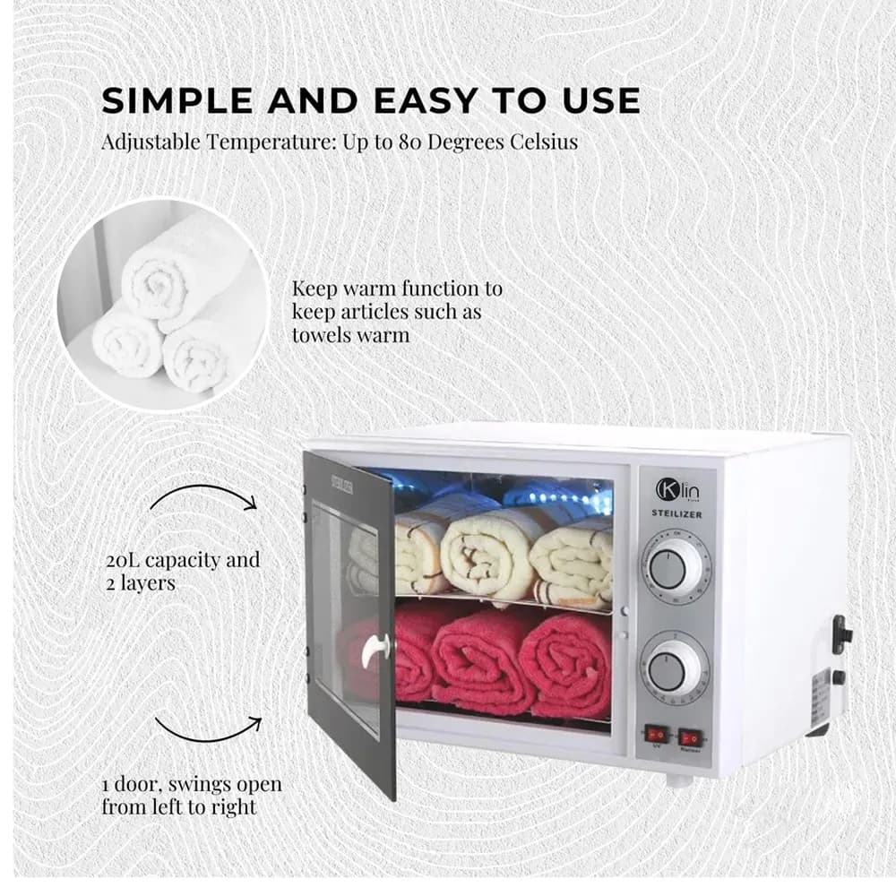 دستگاه استریل آرایشگاهی دوکاره و ضد عفونی کننده برند کلین UV Sterilizer — تصویر ۶