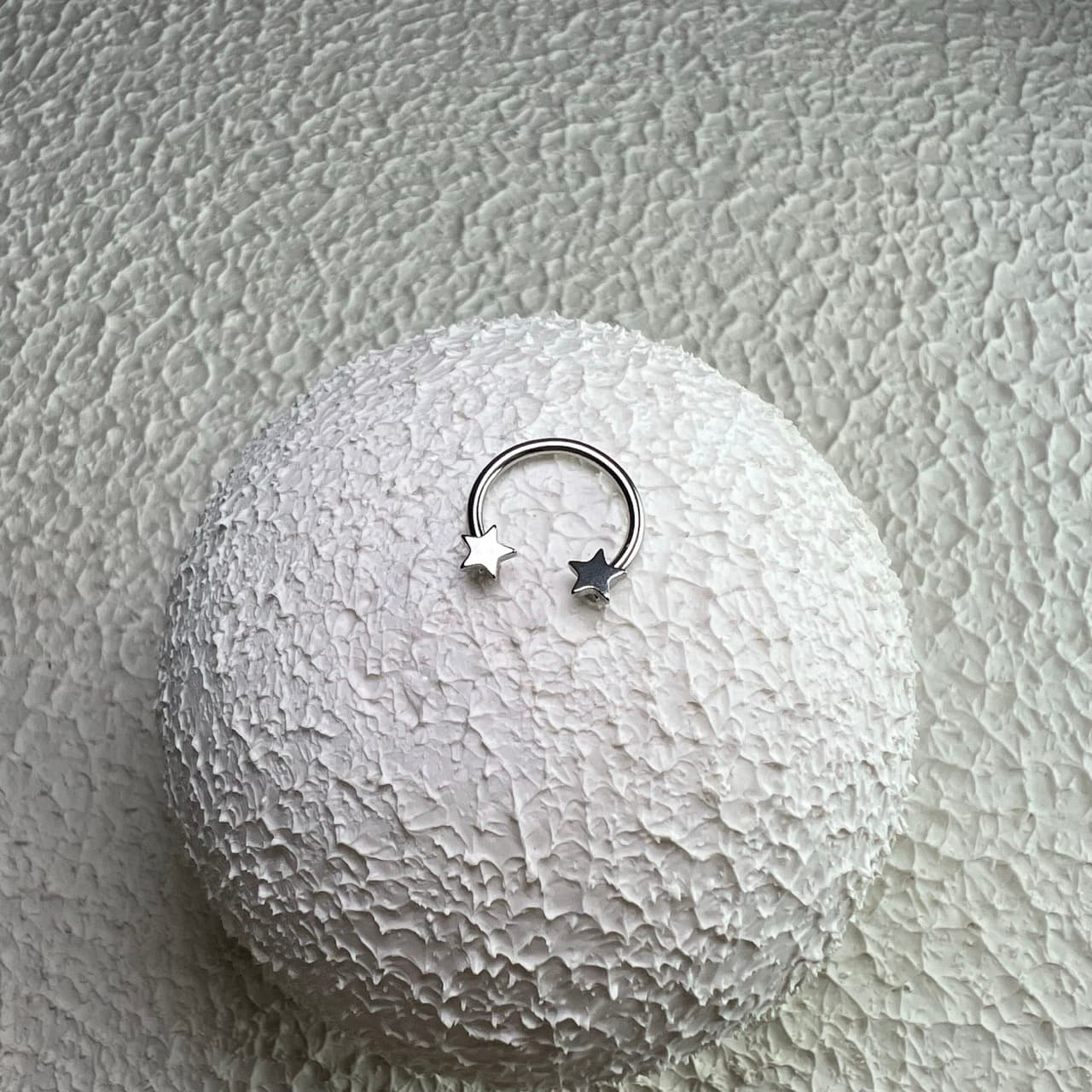 پیرسینگ اسمایل نعلی ستاره ای 10mm کد 923