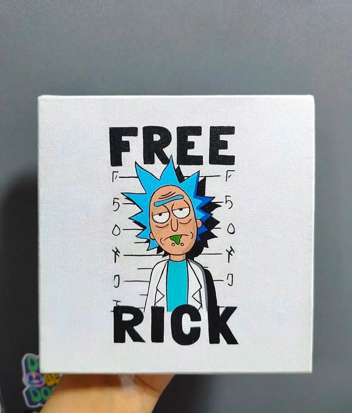 تابلو بوم ریک سانچز Rick and Morty طرح Free Rick — تصویر ۲
