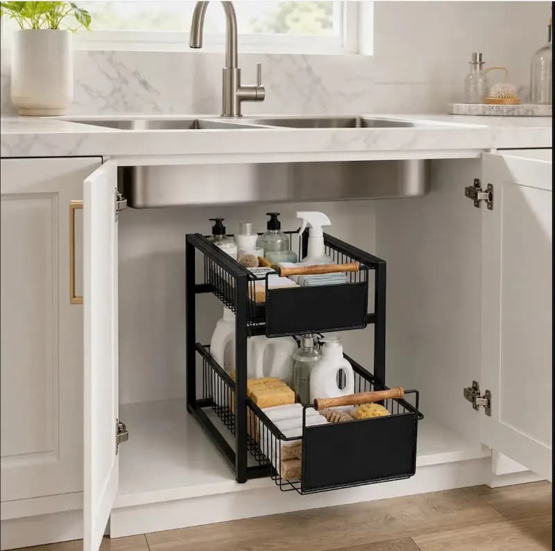 نظم دهنده 2 طبقه کشویی کابینت سناتور کد 2098 — تصویر ۱۰