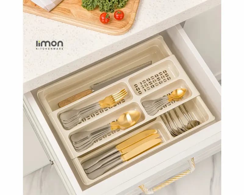 جا قاشقی 2 طبقه اکرولیک شفاف لیمون کد 2381 — تصویر ۱۰