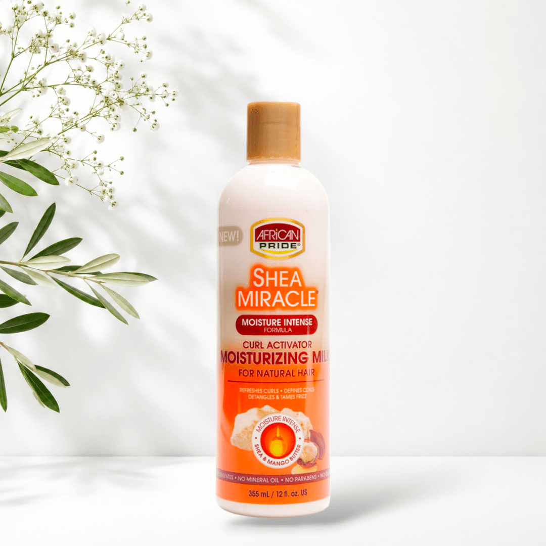 اکتیویتور فعال کننده فر مو آفریکن پراید African Pride Shea Miracle Curl Activator Moisturizing Milk — تصویر ۲
