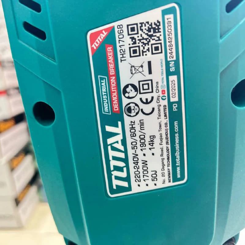 پیکور تخریبی 17 کیلو توتال مدل TH217068 — تصویر ۴