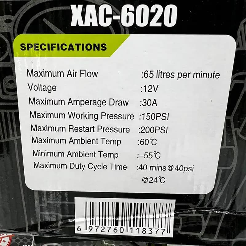 پمپ باد فندکی اکسکورت مدلXAC6020 — تصویر ۳