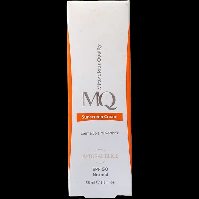 کرم ضد آفتاب نرمال بژ طبیعی ام کیو با SPF 50 (55 میلی لیتر)