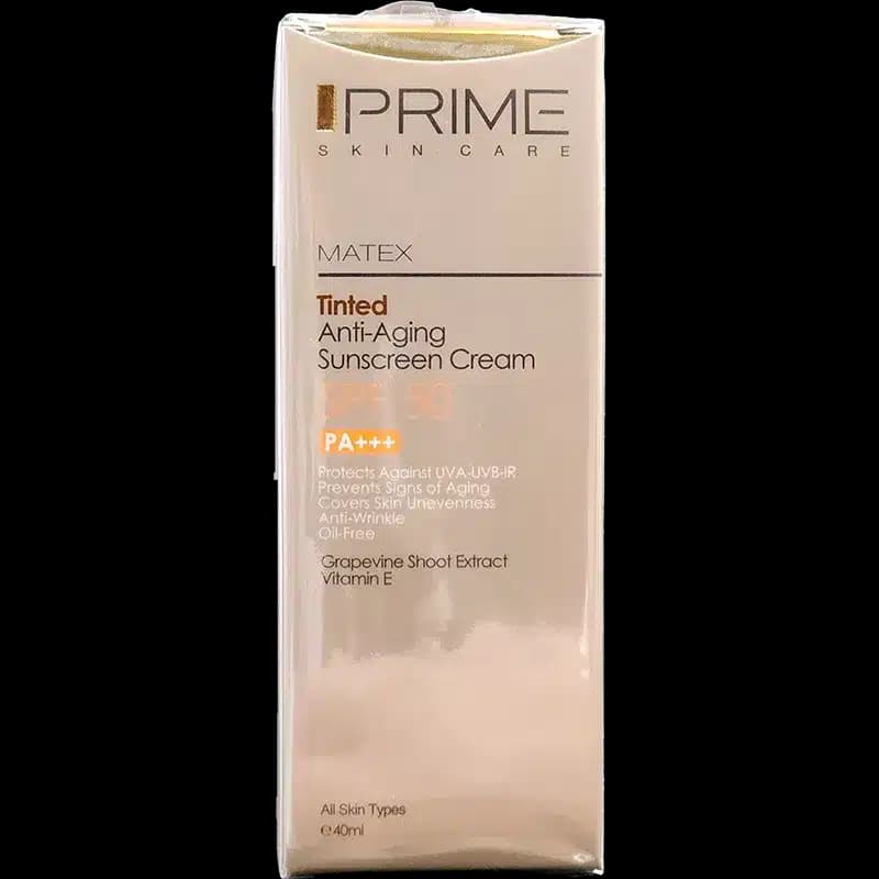 کرم ضد آفتاب رنگی جوان کننده پریم SPF50 حجم ۴۰ میلی لیتر