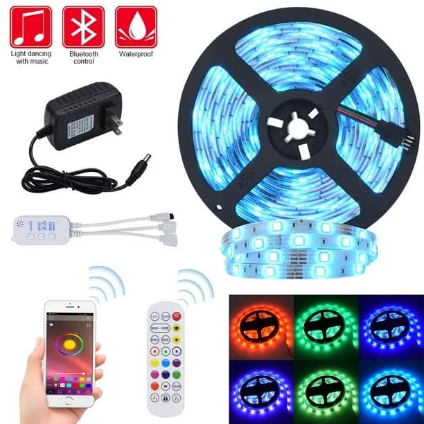 ریسه اسمارت بلوتوثی 5M RGB 5050 Smart LED Strip Light برند Zimtown — تصویر ۱۲