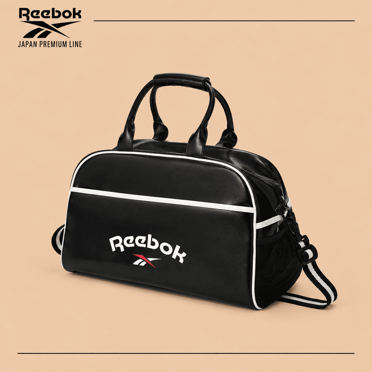 ساک ورزشی اسپرت ریباک مدل Reebok Retro Block Travel Bag Leather Duffel Bag 300115 — تصویر ۹