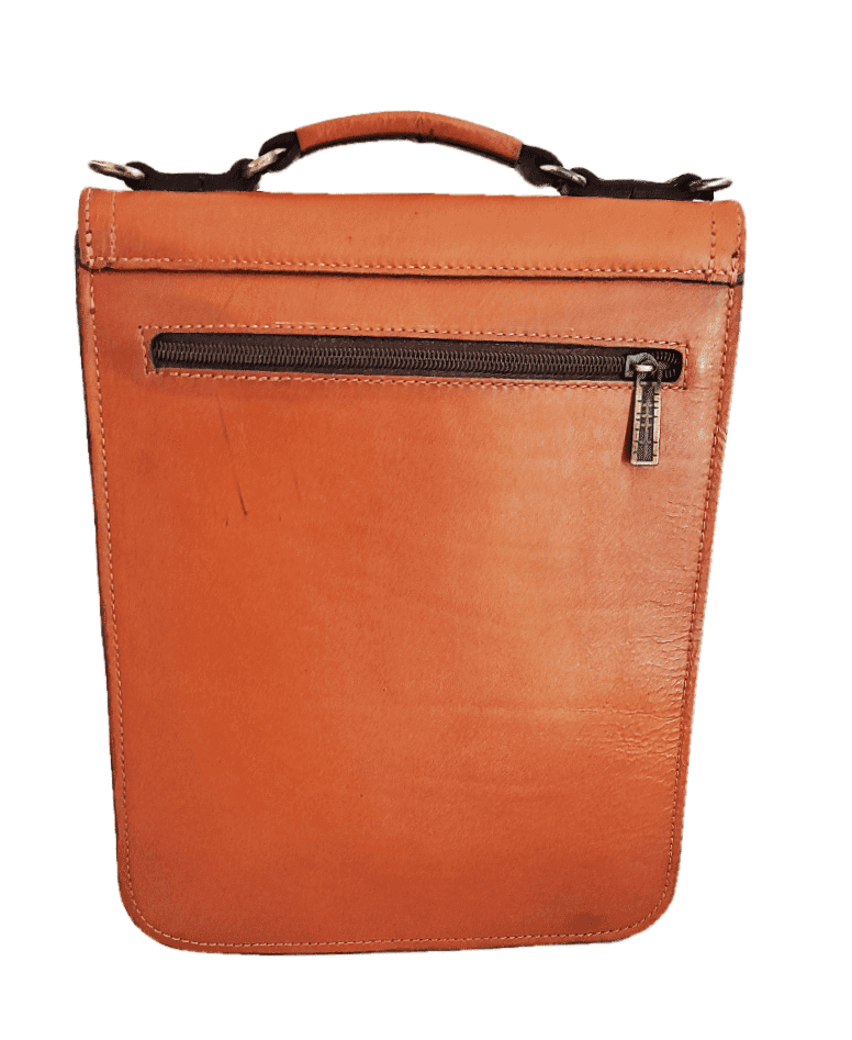 کیف دوشی رمز دار چرم طبیعی مردانه کد MB-11 — تصویر ۸