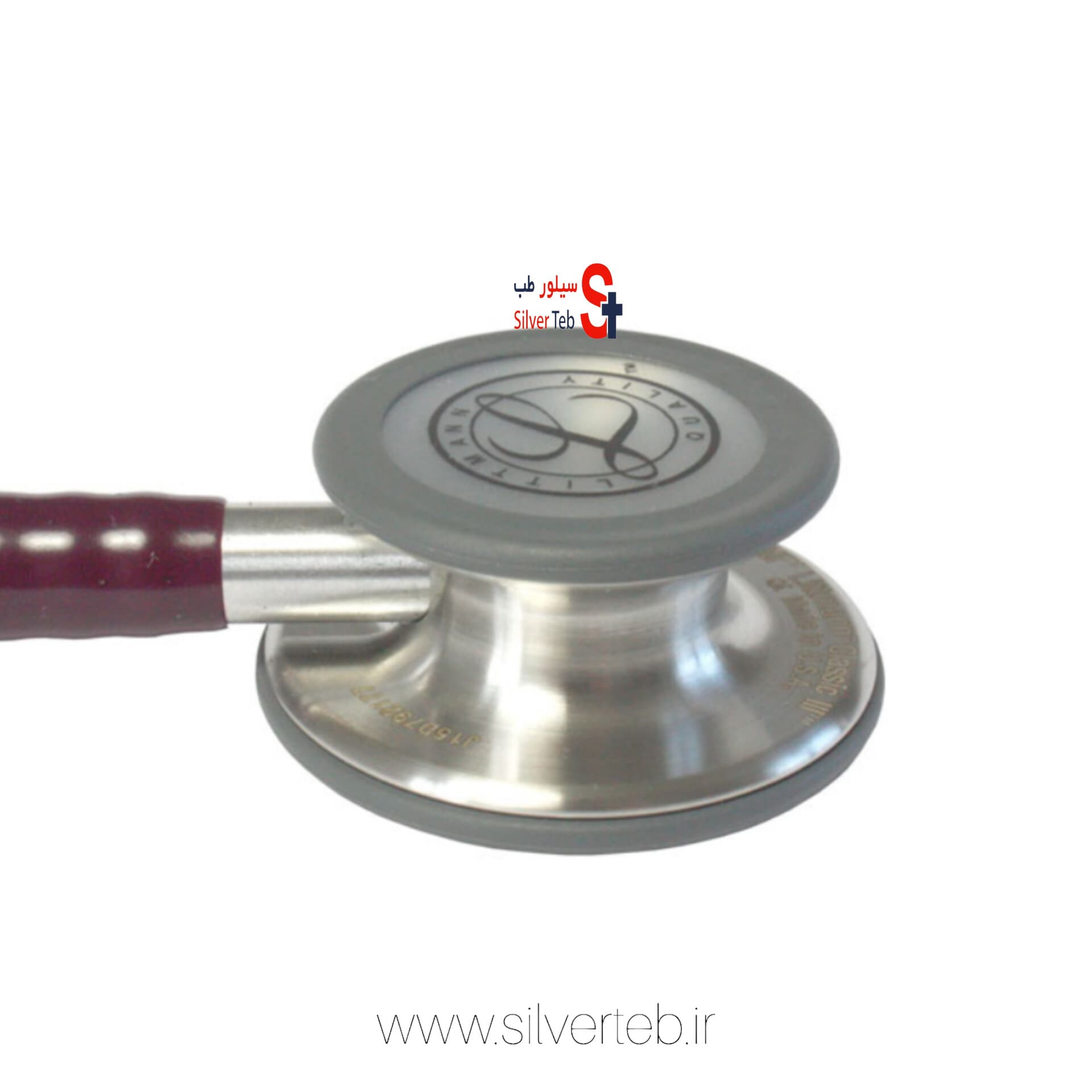 گوشی پزشکی لیتمن کلاسیک 3 کد 5831 بادمجانی استیل — تصویر ۱۰