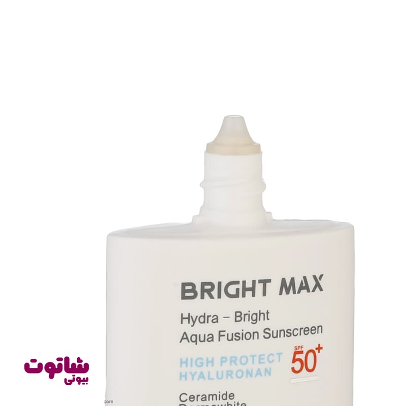 فلوئید ضدآفتاب بی رنگ برایت مکس SPF 50 مدل هیدرابرایت حجم 50 میل — تصویر ۸