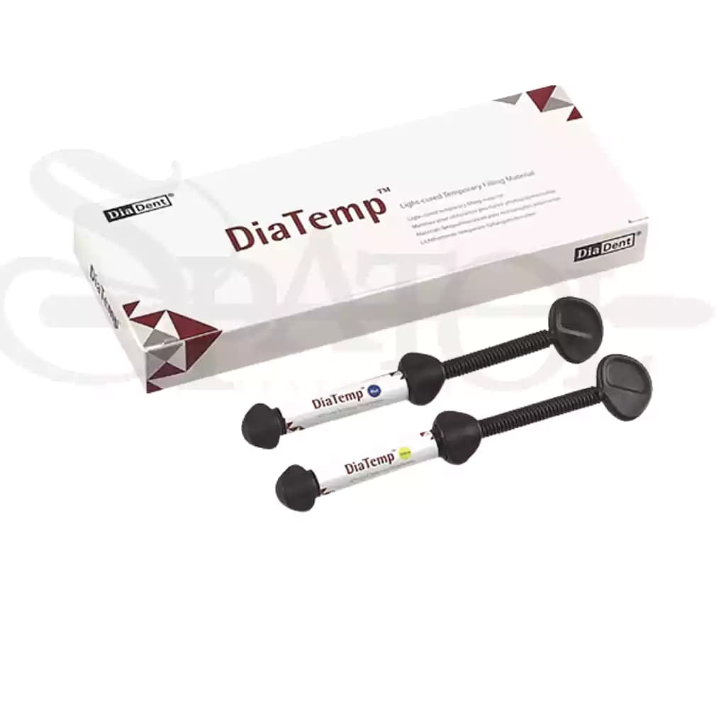 خمیر پانسمان لایت کیور Dia Temp 3X3gr (آبی و زرد ) برند دیادنت diadent