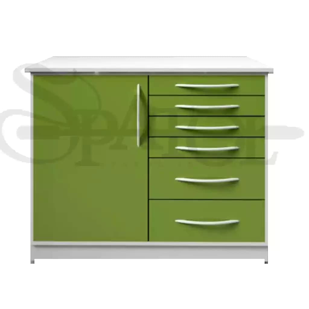 کابینت دندانپزشکی یک متری فلزی مدل CA 102 F برند navidekbatan — تصویر ۲