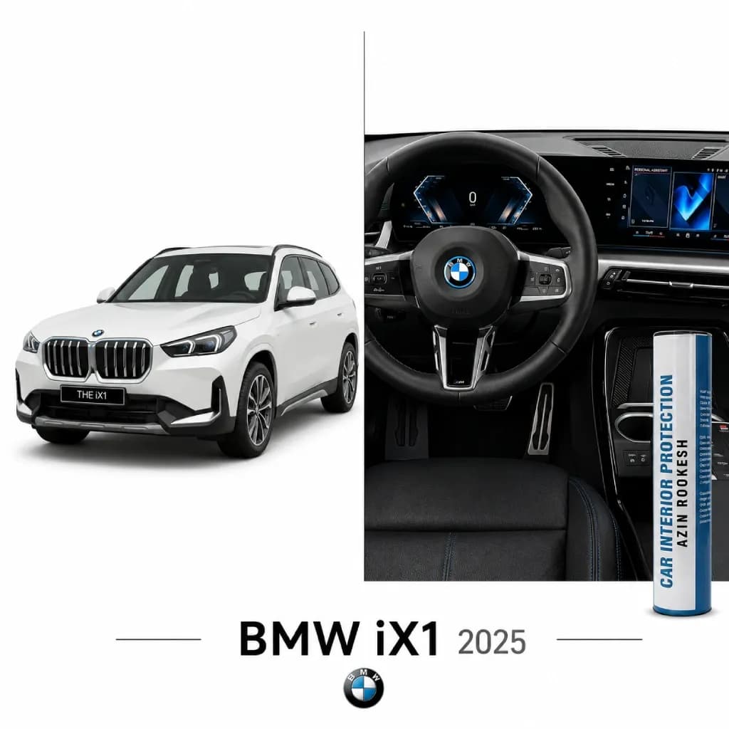 محافظ مانیتور و کنسول نانو مناسب برای BMW IX1 2025 — تصویر ۲