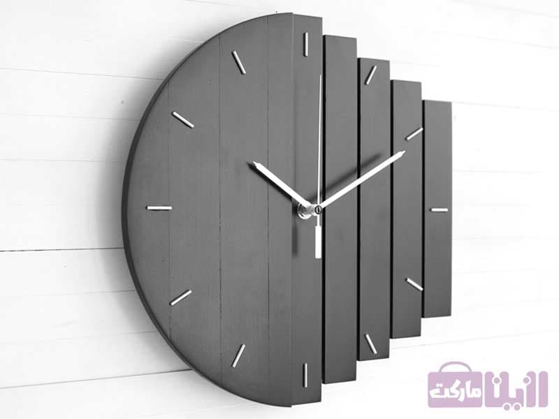ساعت چوبی مشکی کد ۷۰۱۱ — تصویر ۲