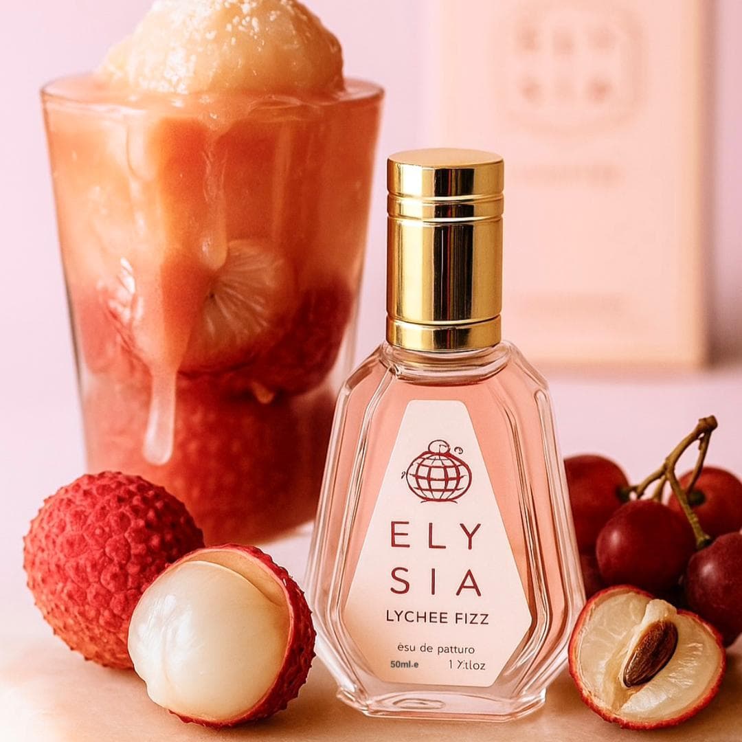 عطر ادکلن زنانه کایالی لیچی اسپارکلینگ فرگرانس ورد (الی سیا لیچی فیز) | (Kayali Sparkling Lychee ( ELY SIA LYCHEE FIZZ Fragrance World حجم 50 میل(شرکتی) — تصویر ۷