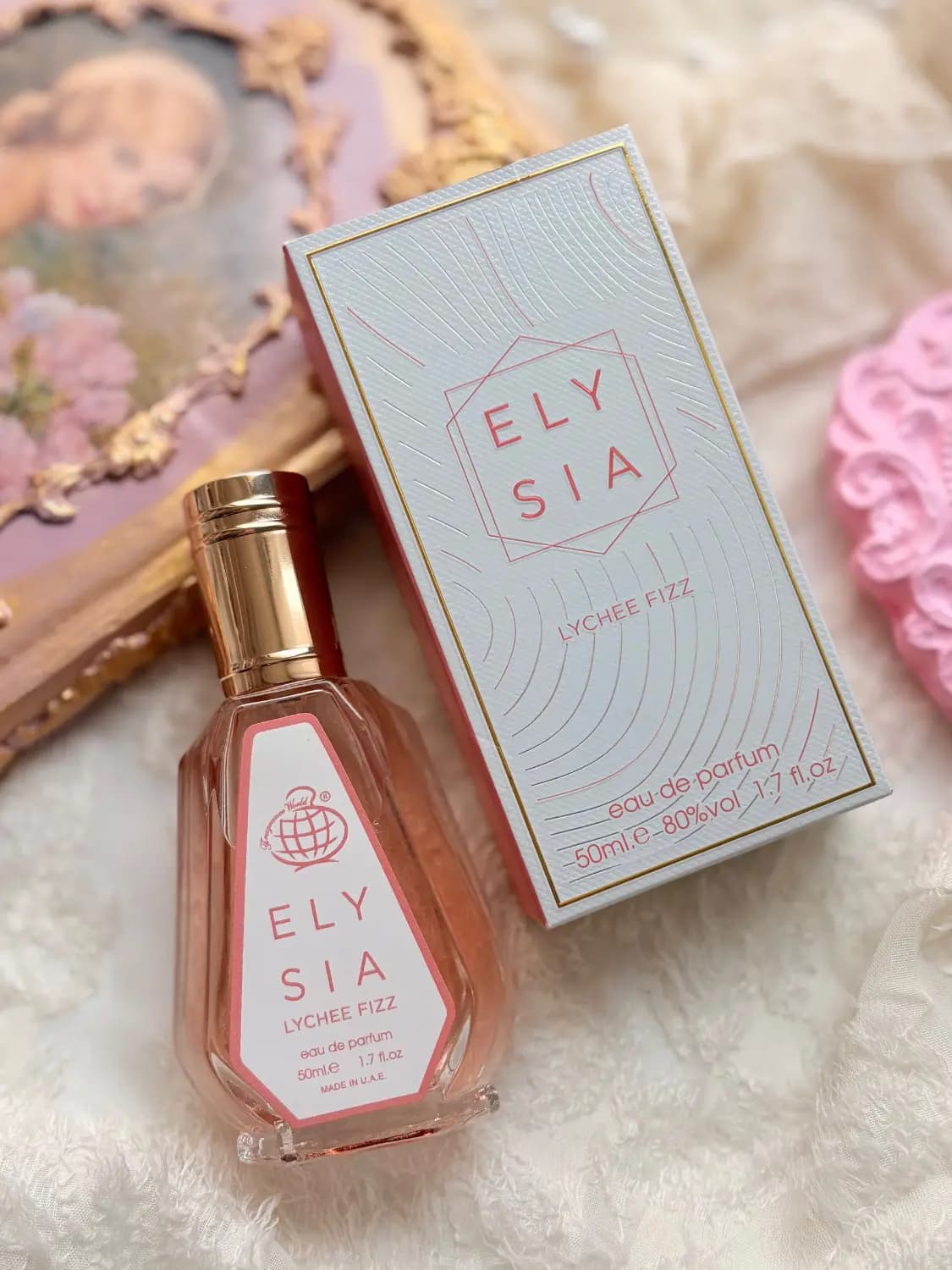عطر ادکلن زنانه کایالی لیچی اسپارکلینگ فرگرانس ورد (الی سیا لیچی فیز) | (Kayali Sparkling Lychee ( ELY SIA LYCHEE FIZZ Fragrance World حجم 50 میل(شرکتی) — تصویر ۹