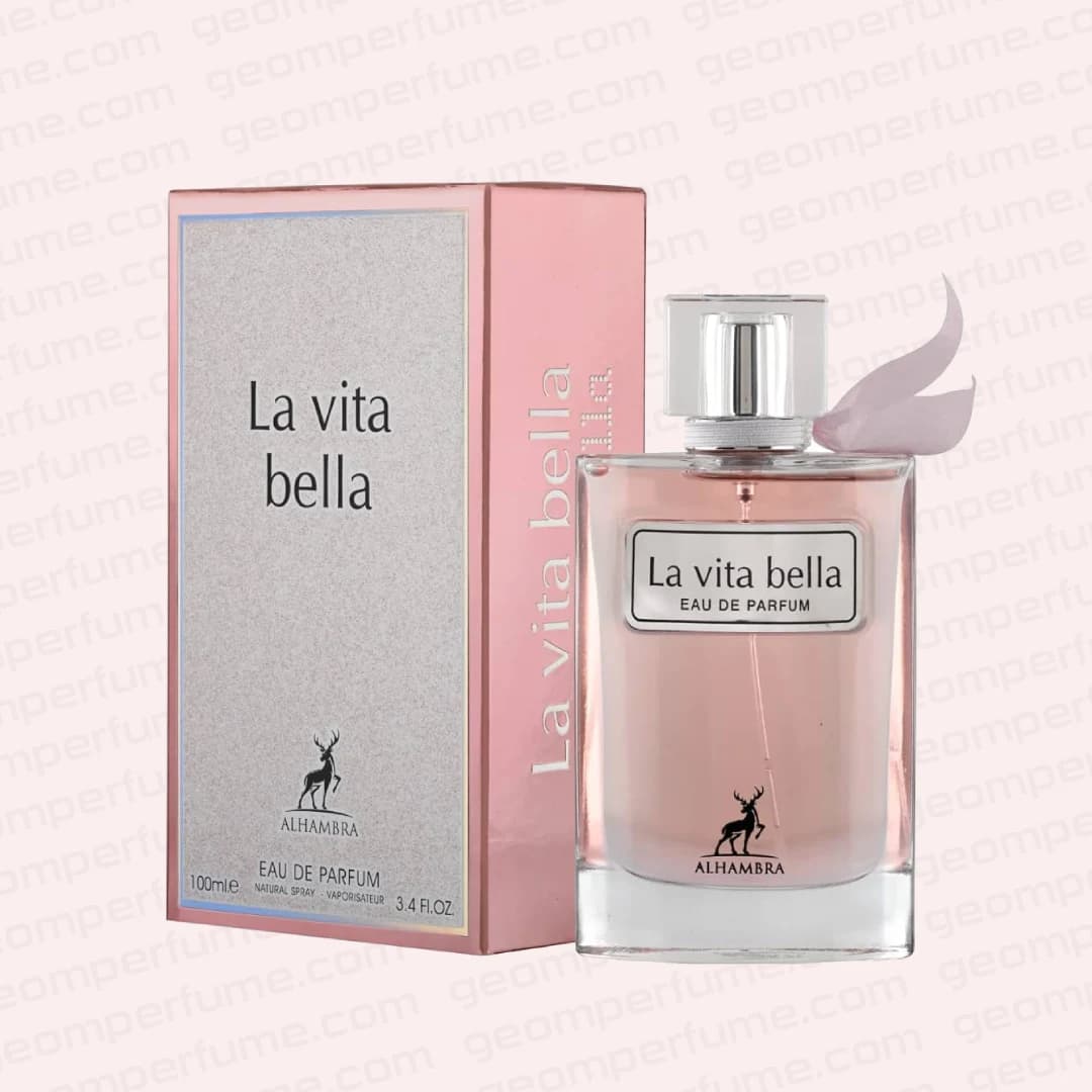 عطر ادکلن الحمبرا لا ویتا بلا (مشابه لانکوم لاویه است بله) | Alhambra La Vita bella — تصویر ۶
