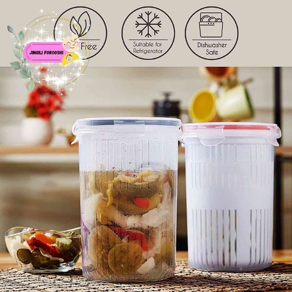 بهترین قیمت برای خرید ظرف ترشی و لبنیات سایز بزرگ تاپکو
