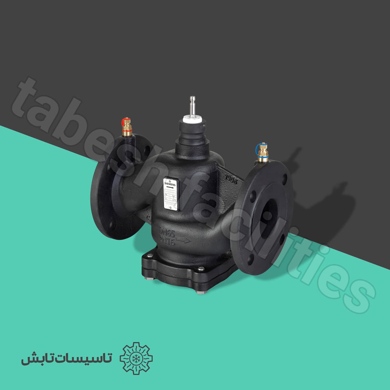 شیر دو راهه PICV فلنجی 5 اینچ زیمنس مدل Siemens VPF44.125F135 — تصویر ۲
