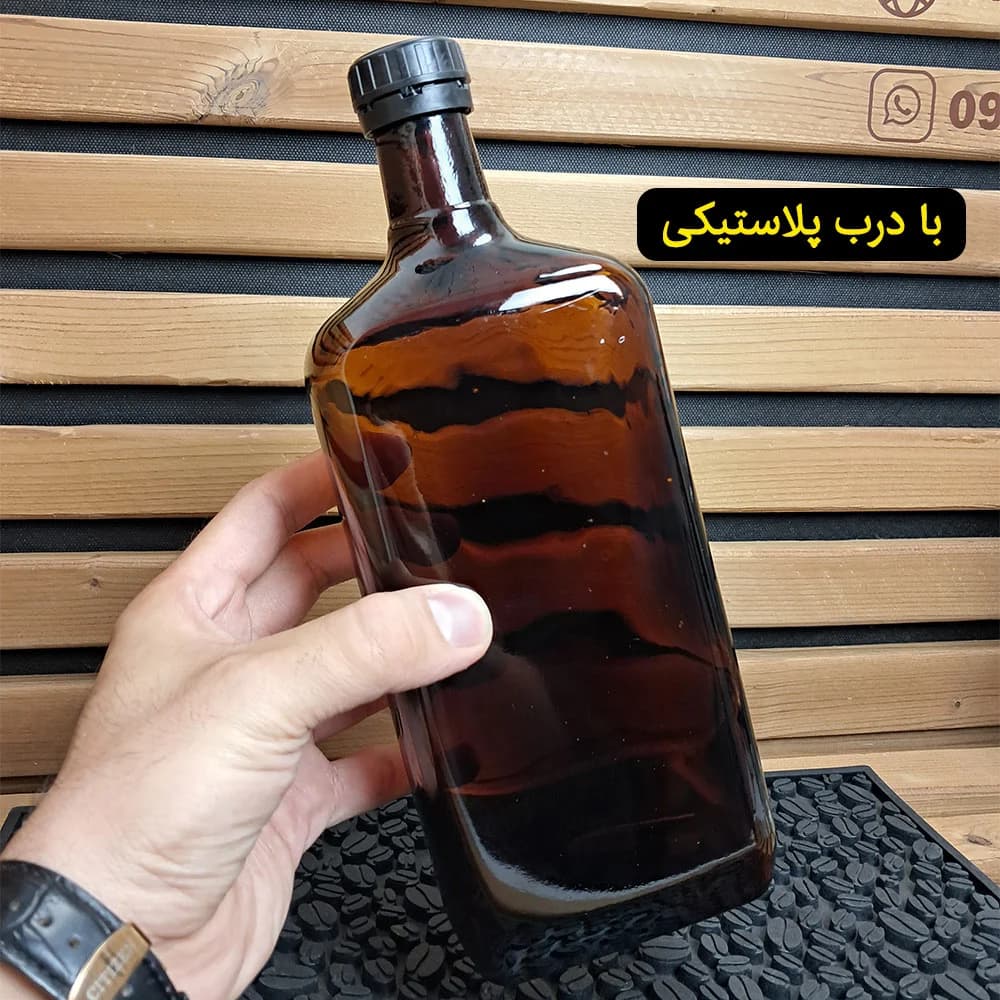 بطری کتابی | 1 لیتری | درب پیچی | قهوه ای | 14 عددی — تصویر ۱۰