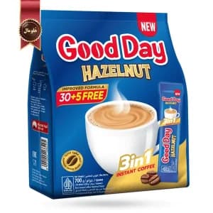 کافی میکس گوددی good day مدل فندق hazelnut پک 35 ساشه ای (اورجینال) — تصویر ۲