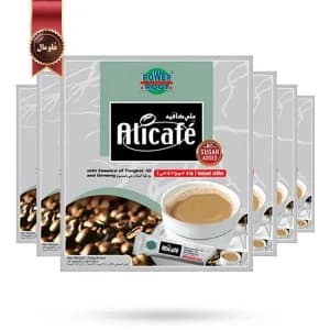 6 بسته کافی میکس علی کافه Alicafe مدل بدون شکر اضافه no sugar added پک 20 ساشه ای (اورجینال) — تصویر ۲