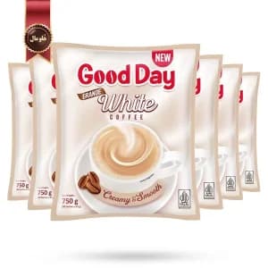 6 بسته کافی میکس گوددی good day مدل وایت کافی white coffee پک 30 ساشه ای (اورجینال) — تصویر ۲