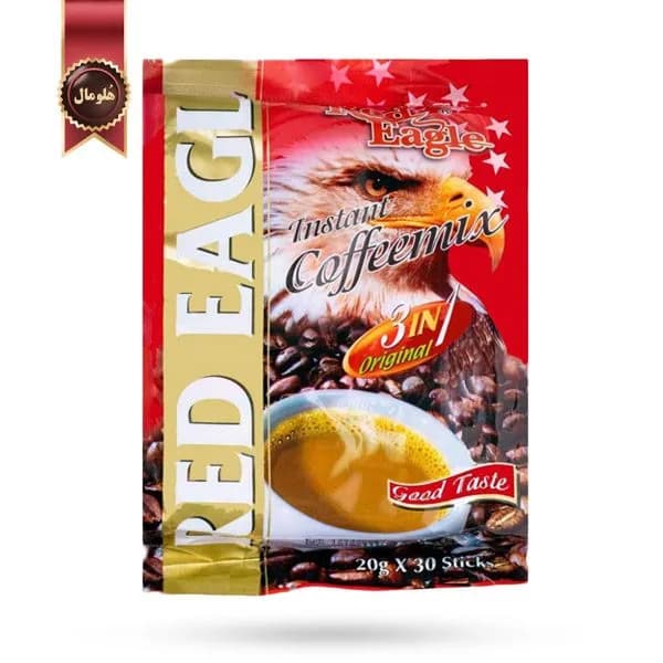 کافی میکس رد ایگل Red Eagle مدل 3 در 1 اورجینال Original پک 30 ساشه ای (اورجینال) — تصویر ۲