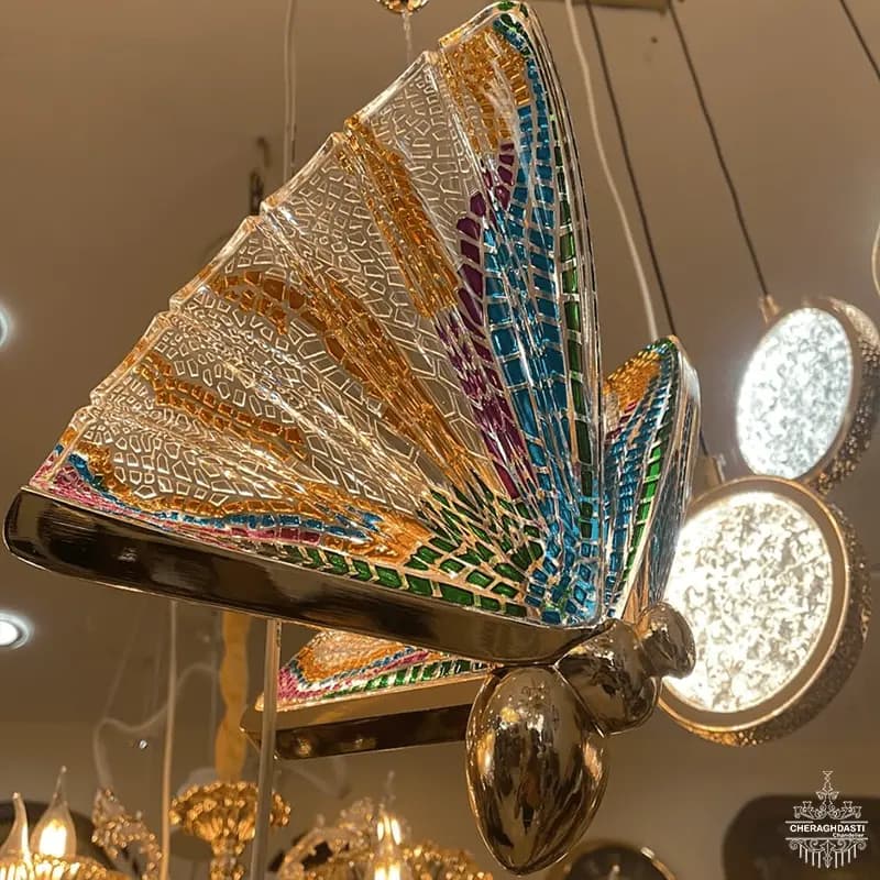 لوستر مدرن آویز پروانه کد M1063 — تصویر ۲