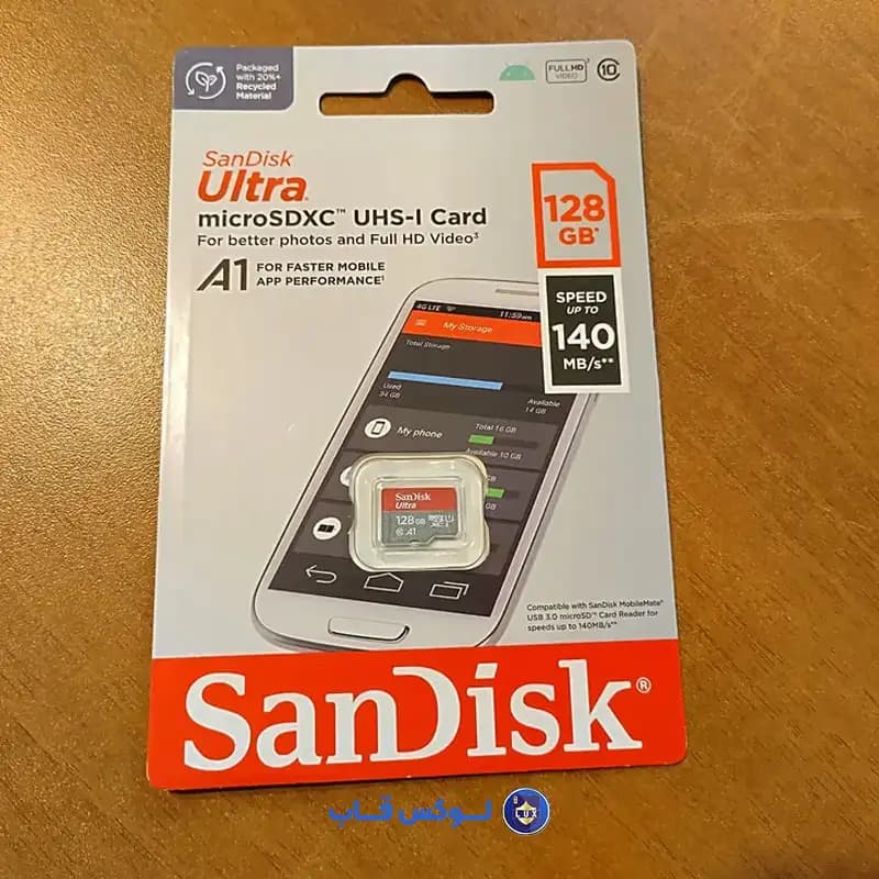 کارت حافظه microSDXC UHS-I سن دیسک 128 گیگابایت مدل Ultra A1 — تصویر ۶