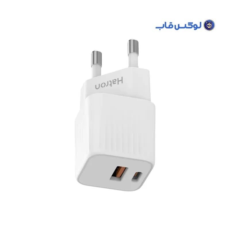 آداپتور 20 وات دو پورت فست شارژ Hatron مدل HWC260GM با گارانتی — تصویر ۳