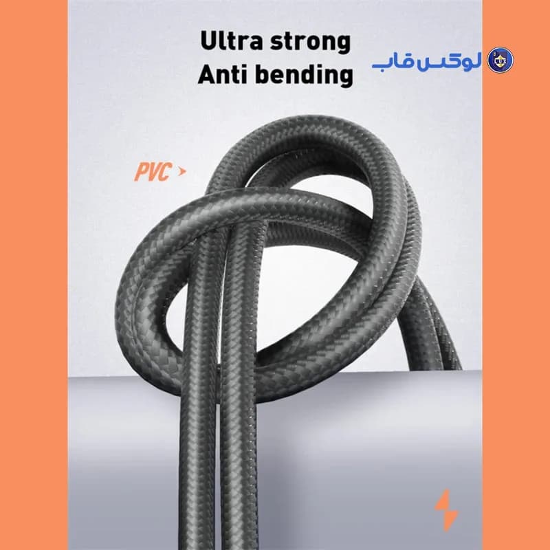 کابل کنفی فست شارژ USB به Lightning یک متری LDNIO مدل LS851 — تصویر ۲