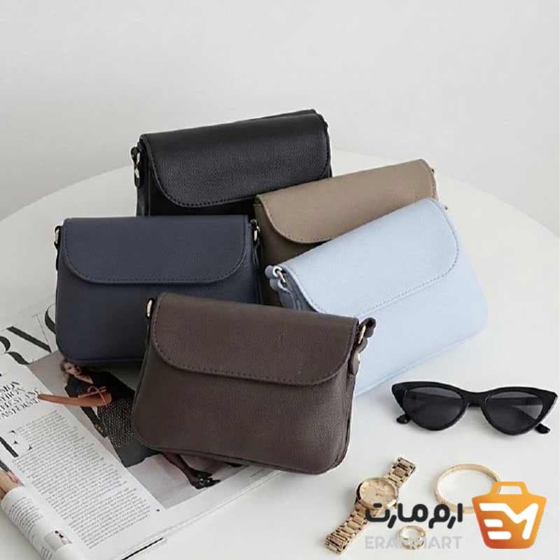 کیف پاسپورتی زنانه دوخانه | شرانگ وارداتی + یراق رنگ ثابت — تصویر ۵