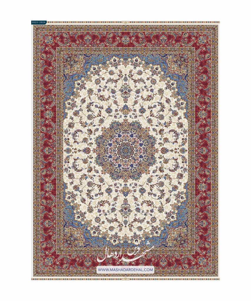 فرش ماشینی کلاسیک کد 1200513 — تصویر ۳
