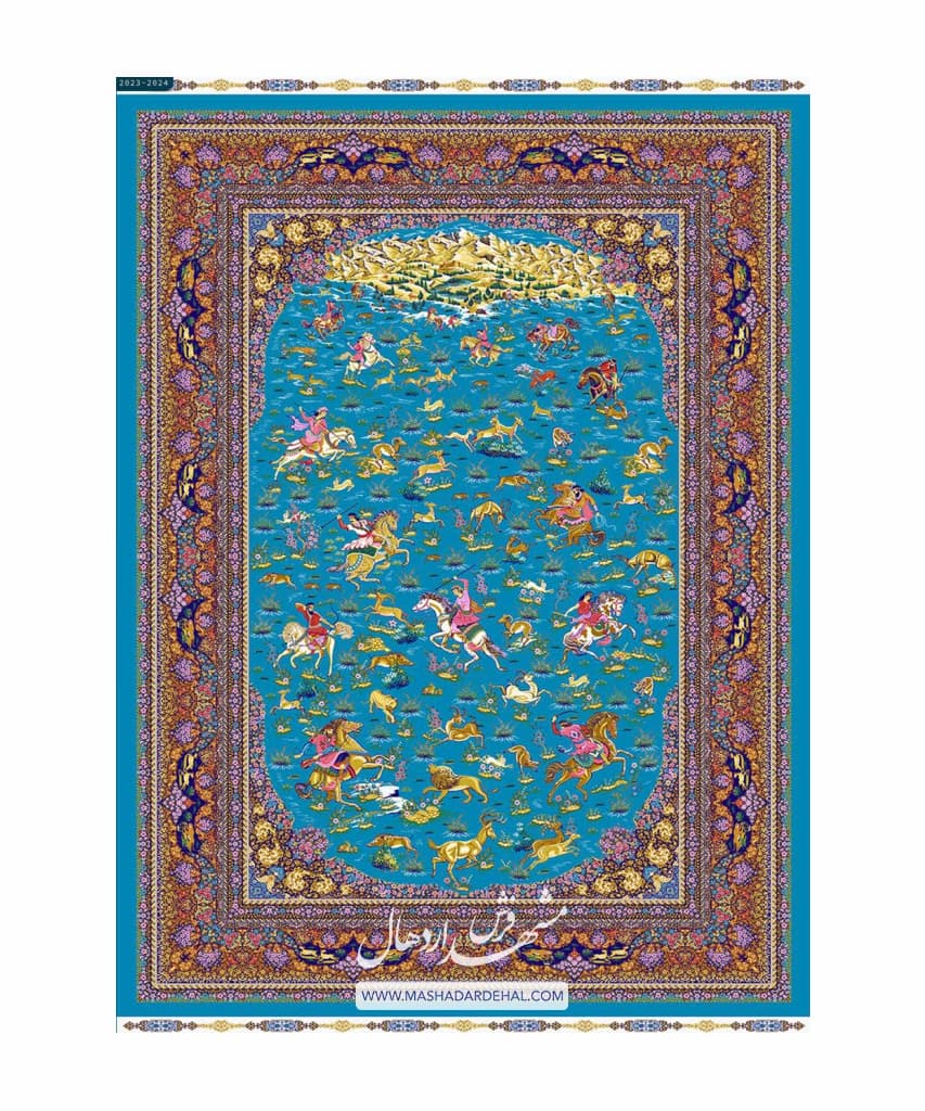 فرش ماشینی کلاسیک کد 16090 — تصویر ۸