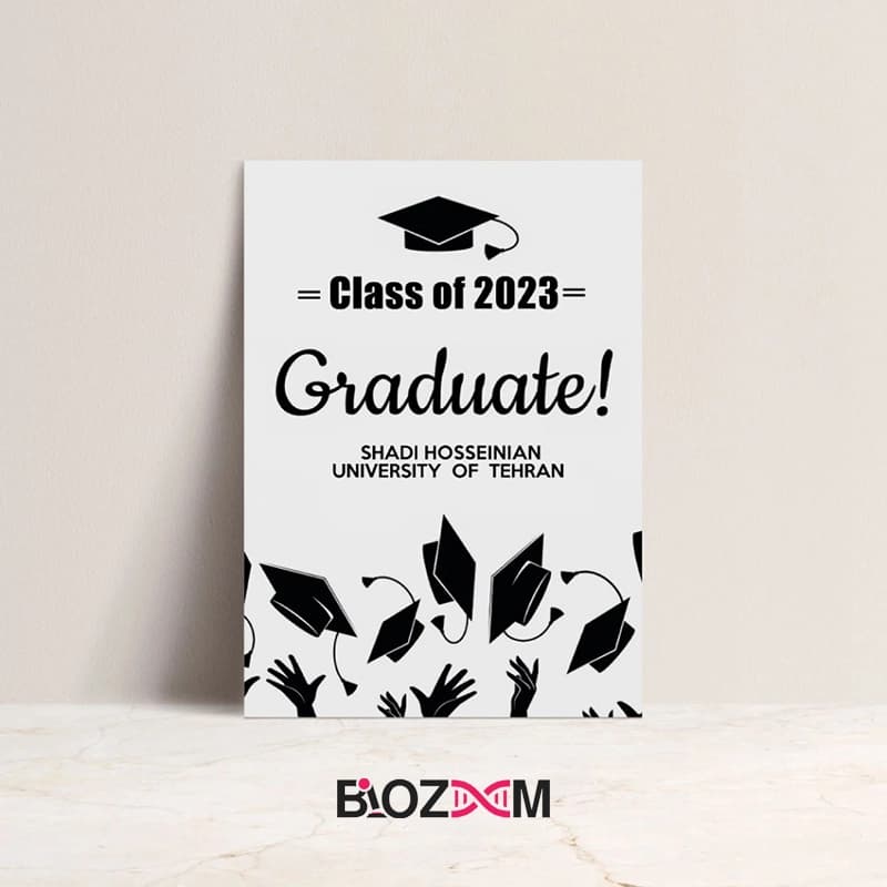 کارت پستال فارغ التحصیلی طرح graduate – کد 105