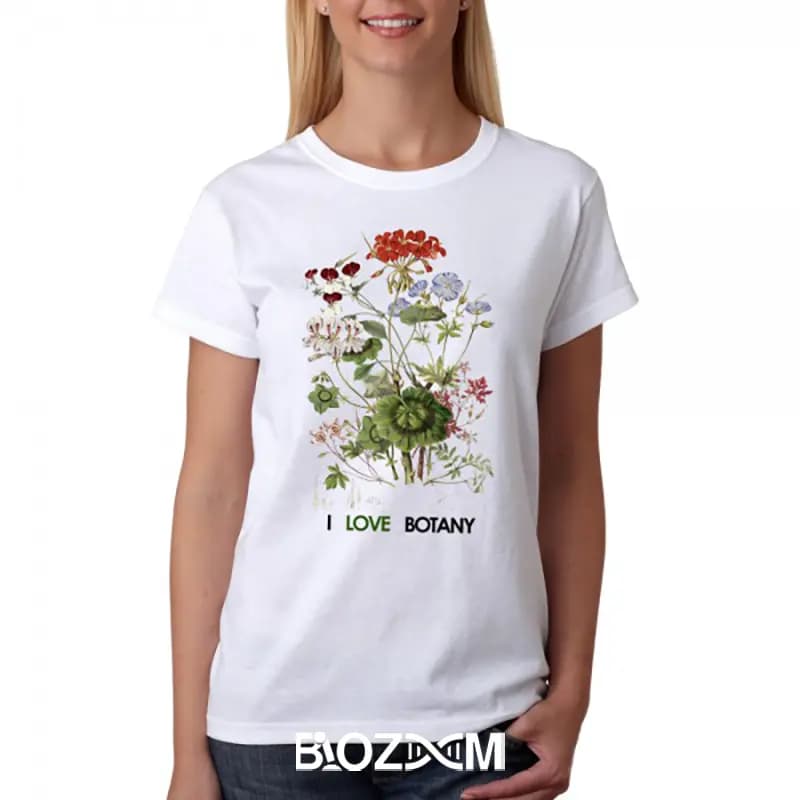 تیشرت طرح I love botany زیست شناسی – کد 154 — تصویر ۶