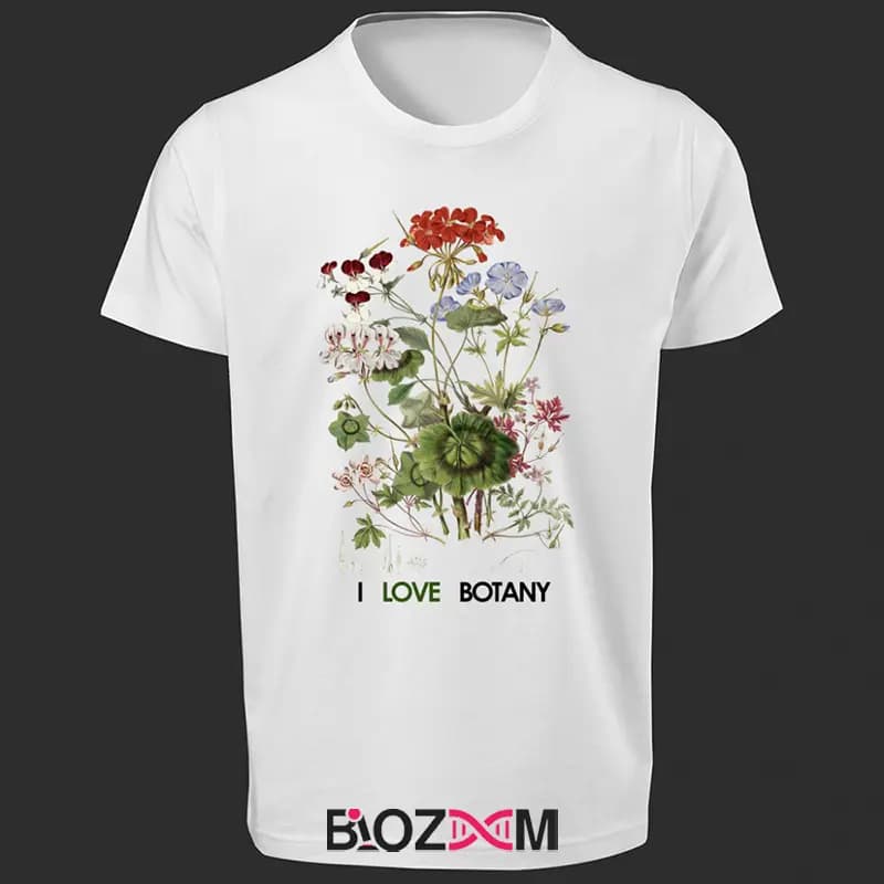 تیشرت طرح I love botany زیست شناسی – کد 154 — تصویر ۵