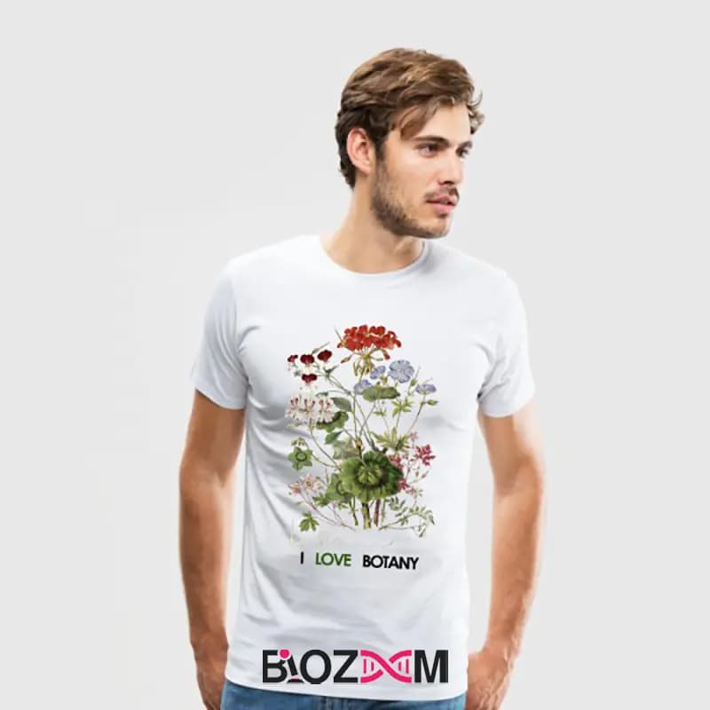تیشرت طرح I love botany زیست شناسی – کد 154 — تصویر ۳