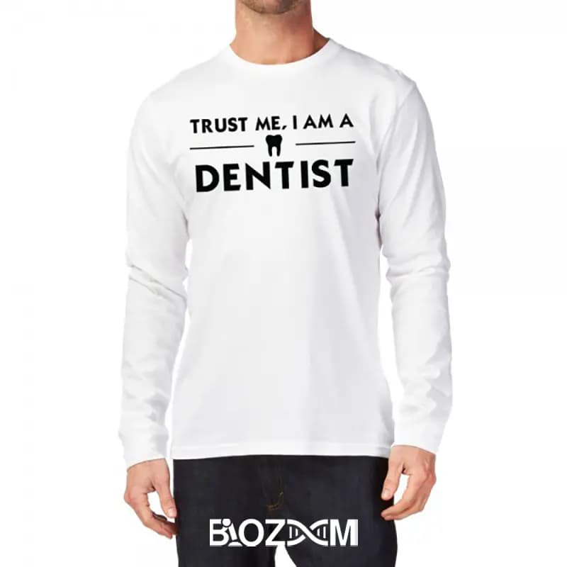تیشرت طرح trust me I am a dentist دندان پزشکی – کد 103 — تصویر ۸